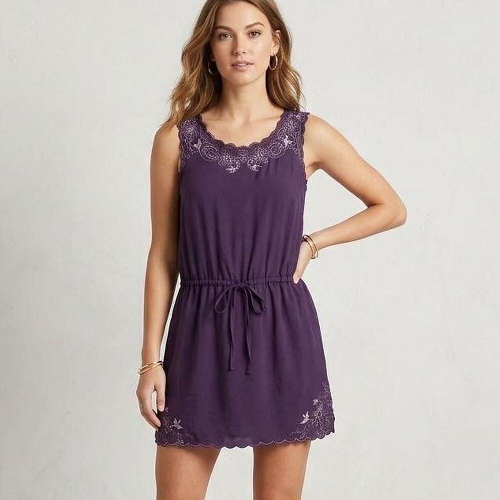 Lucky-brand Women's Purple Dress